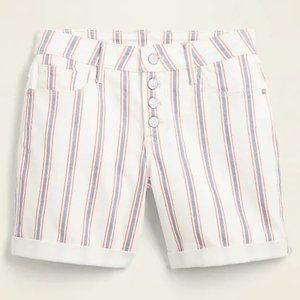 NWT Old Navy Striped Jean Shorts Size 18